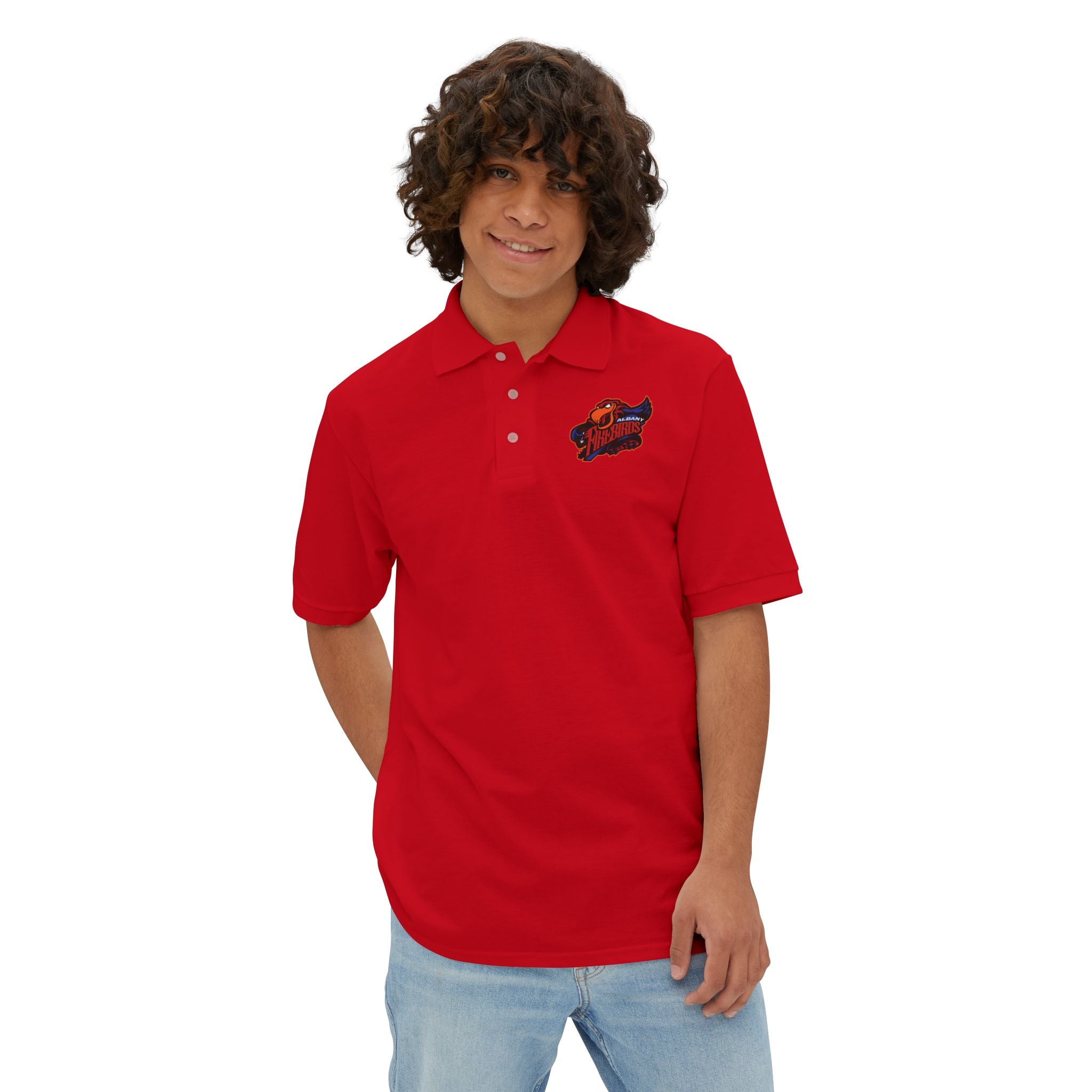 Albany Firebirds Logo Polo Shirt