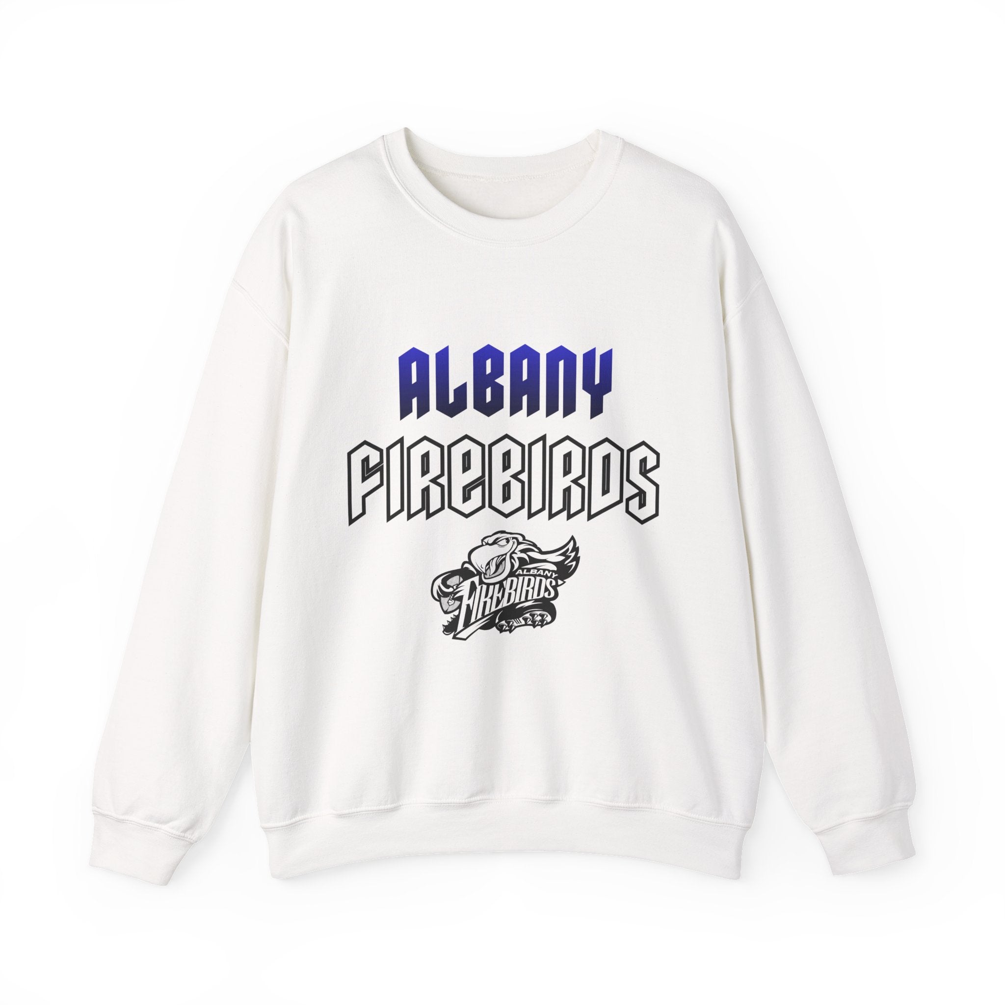 Albany Firebirds Crewneck Sweatshirt – Retro Logo Pullover