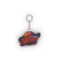 Custom Shape Mini Plush Keychain — Albany Firebirds Logo Plush Key Ring