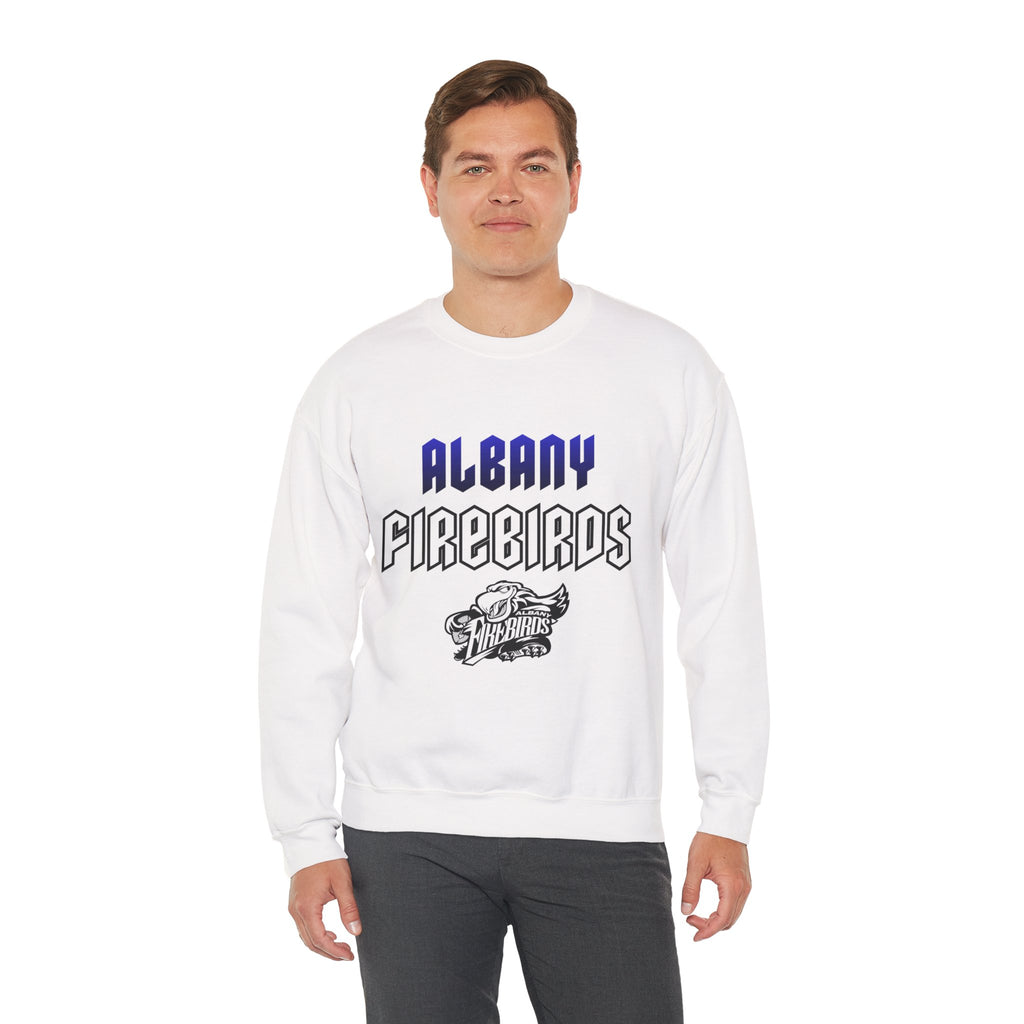 Albany Firebirds Crewneck Sweatshirt – Retro Logo Pullover