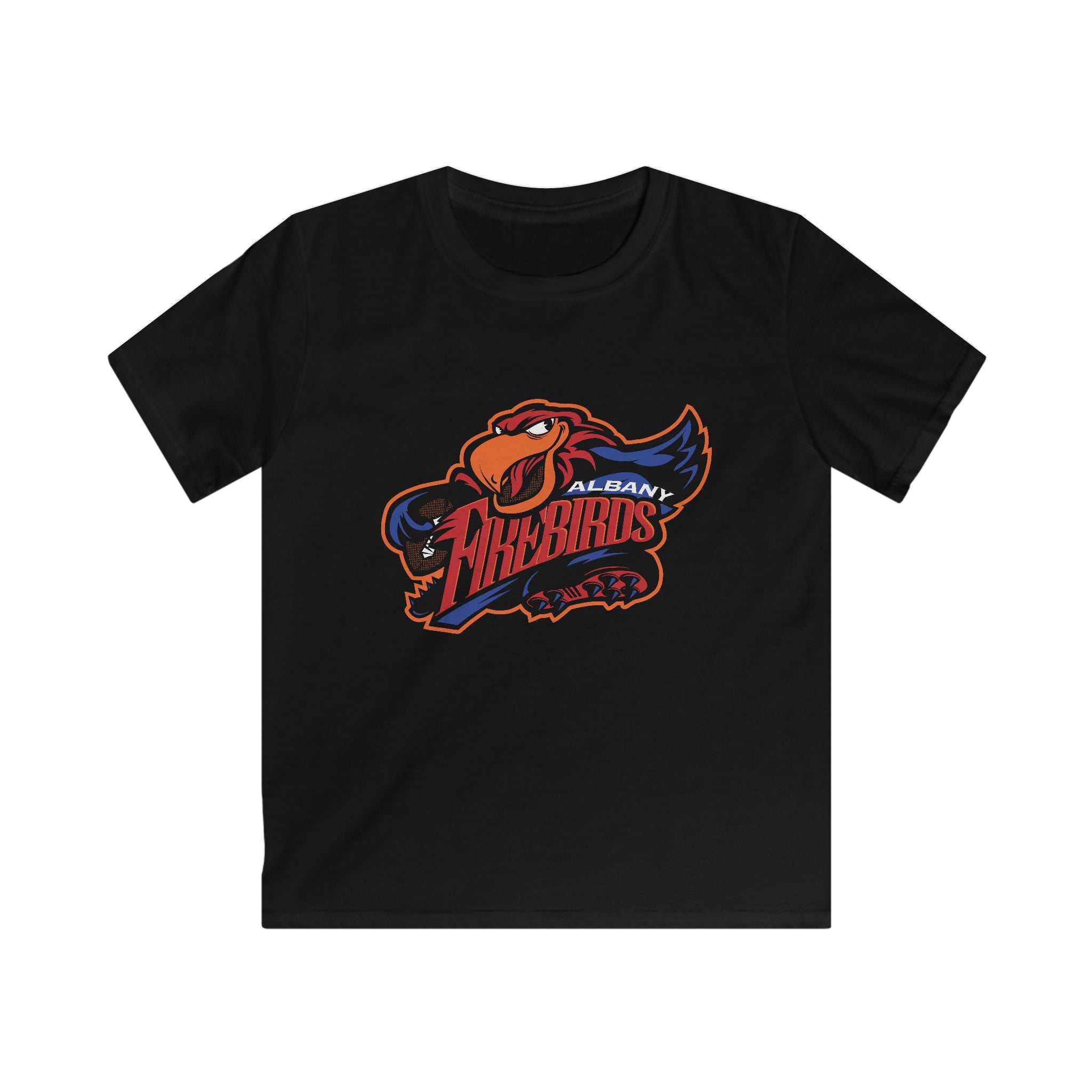 Kids Tee — Albany Firebirds Mascot Logo Youth T‑Shirt