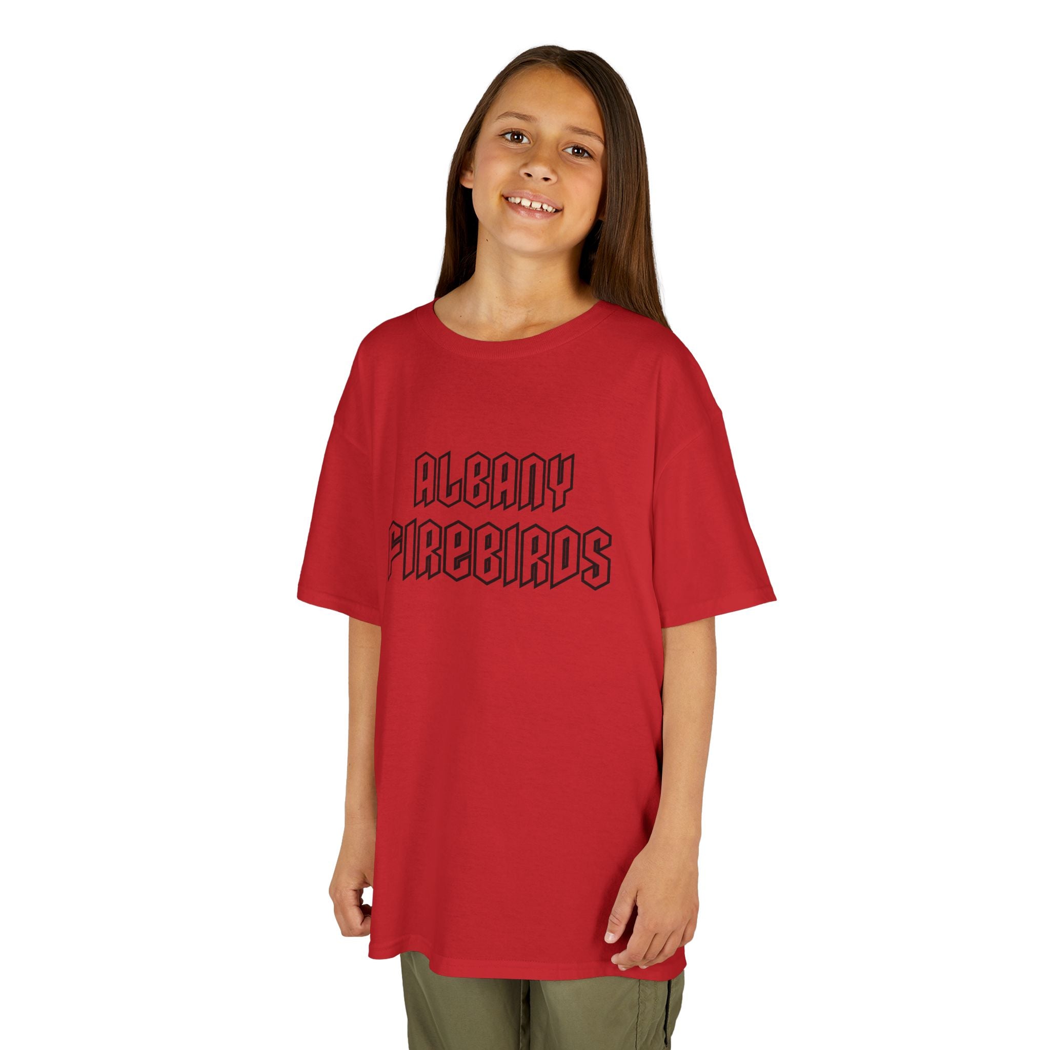 Albany Firebirds Kids T‑Shirt — Retro Sports Team Tee