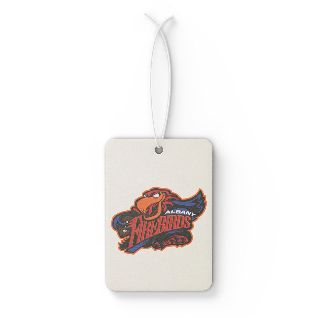 Albany Firebirds Logo Car Air Freshener — Scented Hanging Auto Accessory