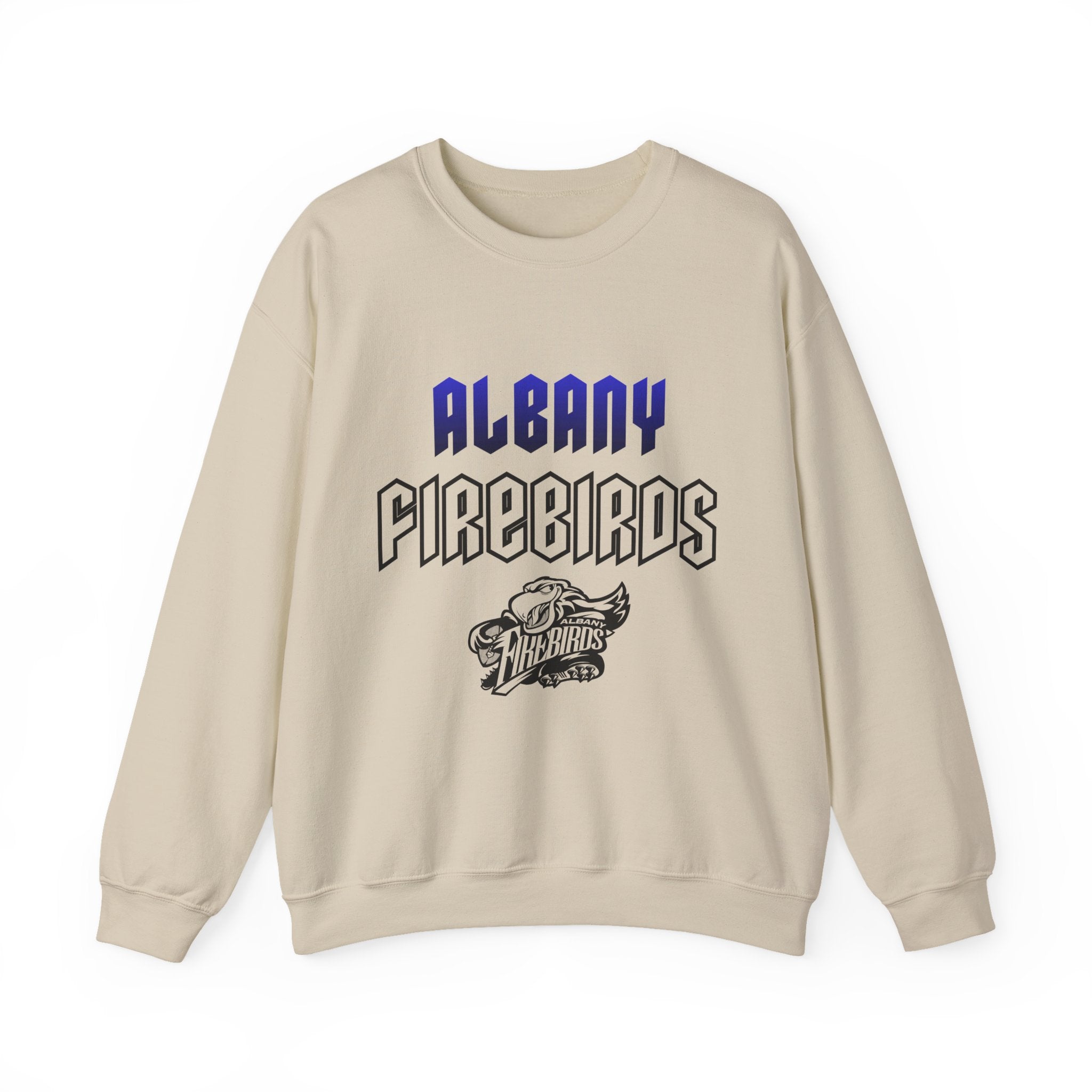 Albany Firebirds Crewneck Sweatshirt – Retro Logo Pullover
