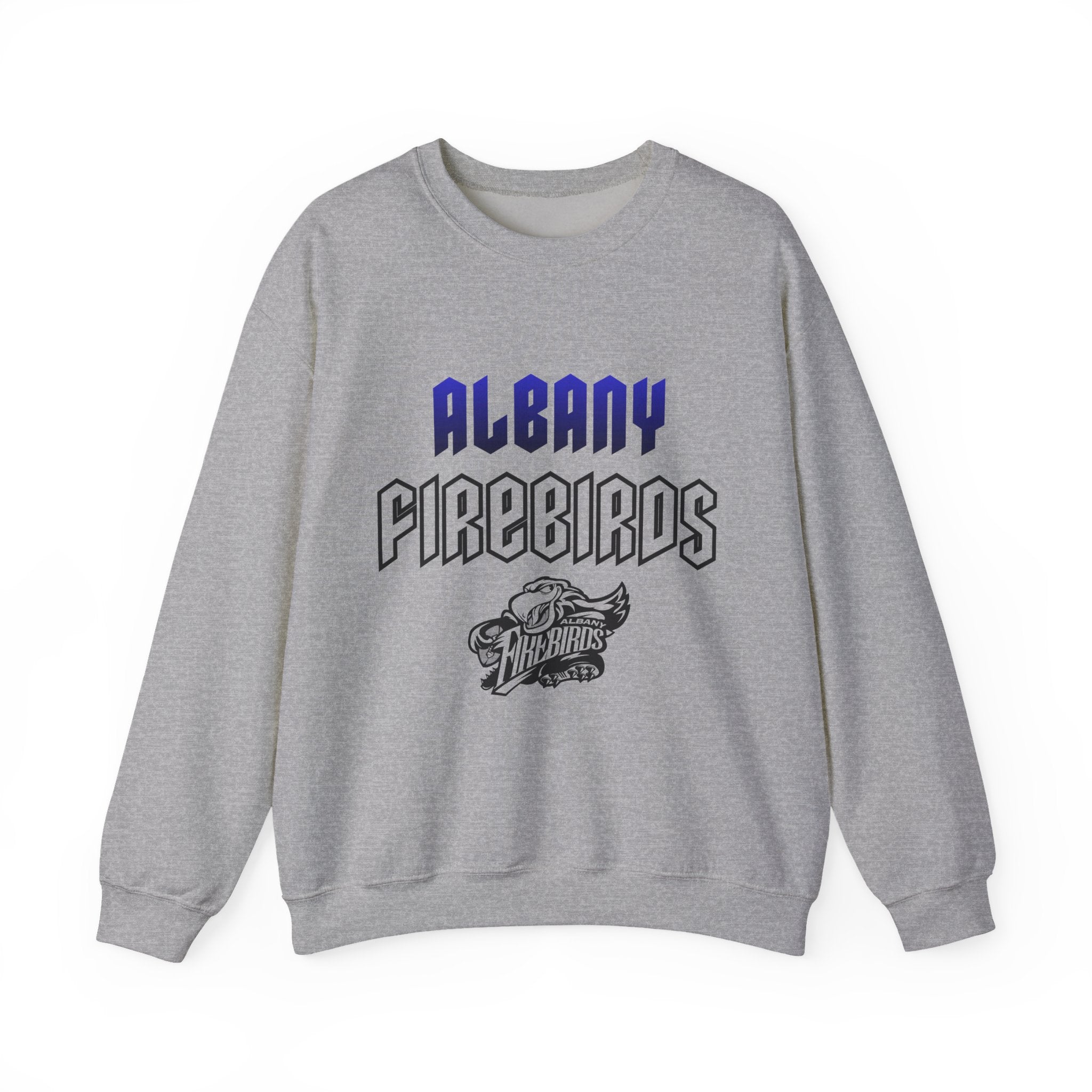 Albany Firebirds Crewneck Sweatshirt – Retro Logo Pullover