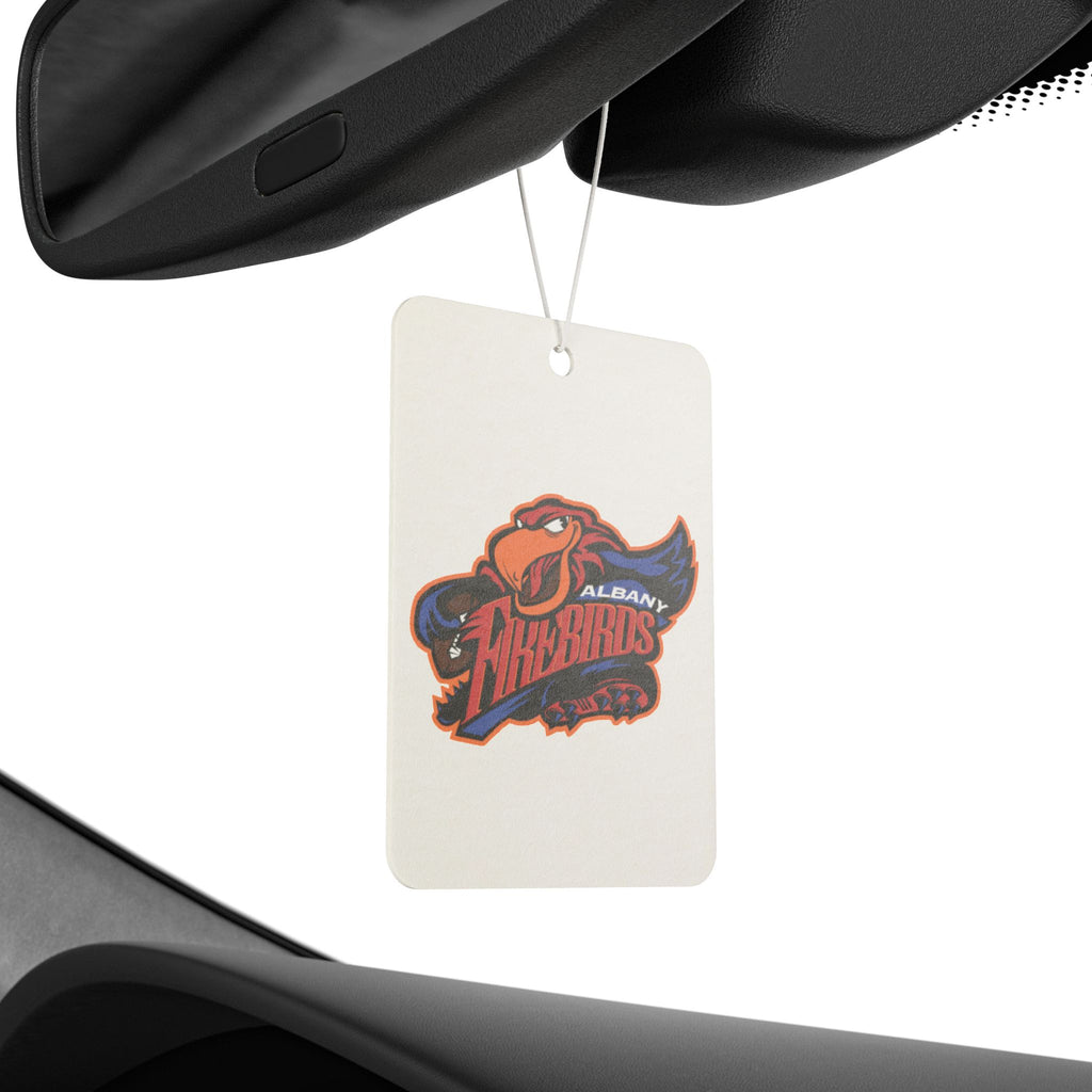 Albany Firebirds Logo Car Air Freshener — Scented Hanging Auto Accessory