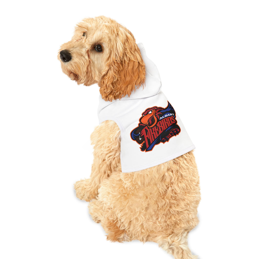 Albany Firebirds Pet Hoodie - Small Dog & Cat Team Logo Sweatshirt