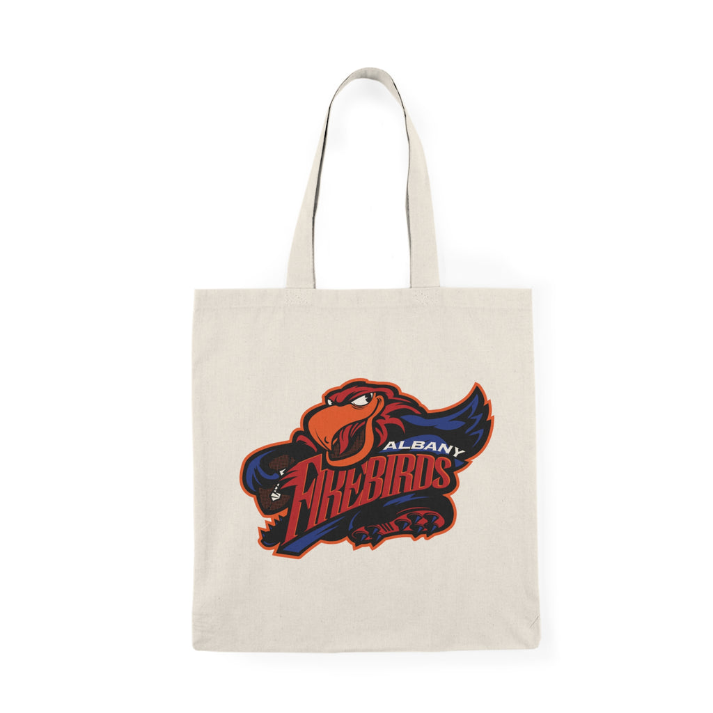 Albany Firebirds Tote Bag — Retro Firebird Logo Canvas Shopping Tote