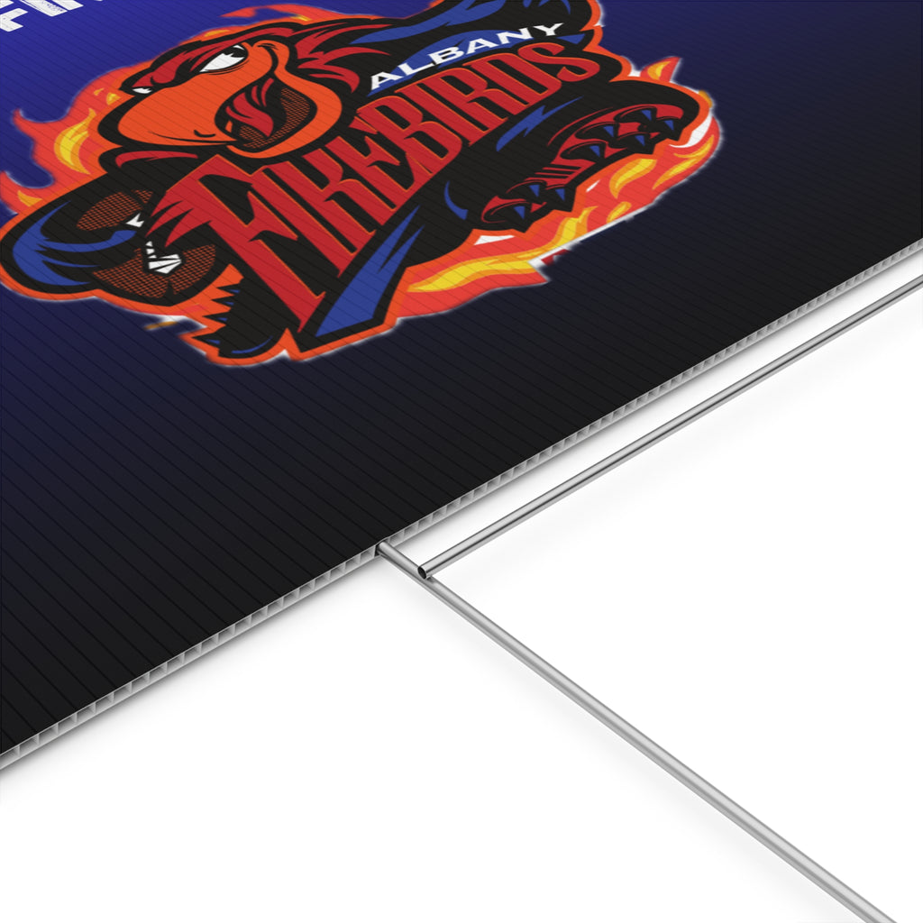 Yard Sign — Proud Albany Firebirds Supporter