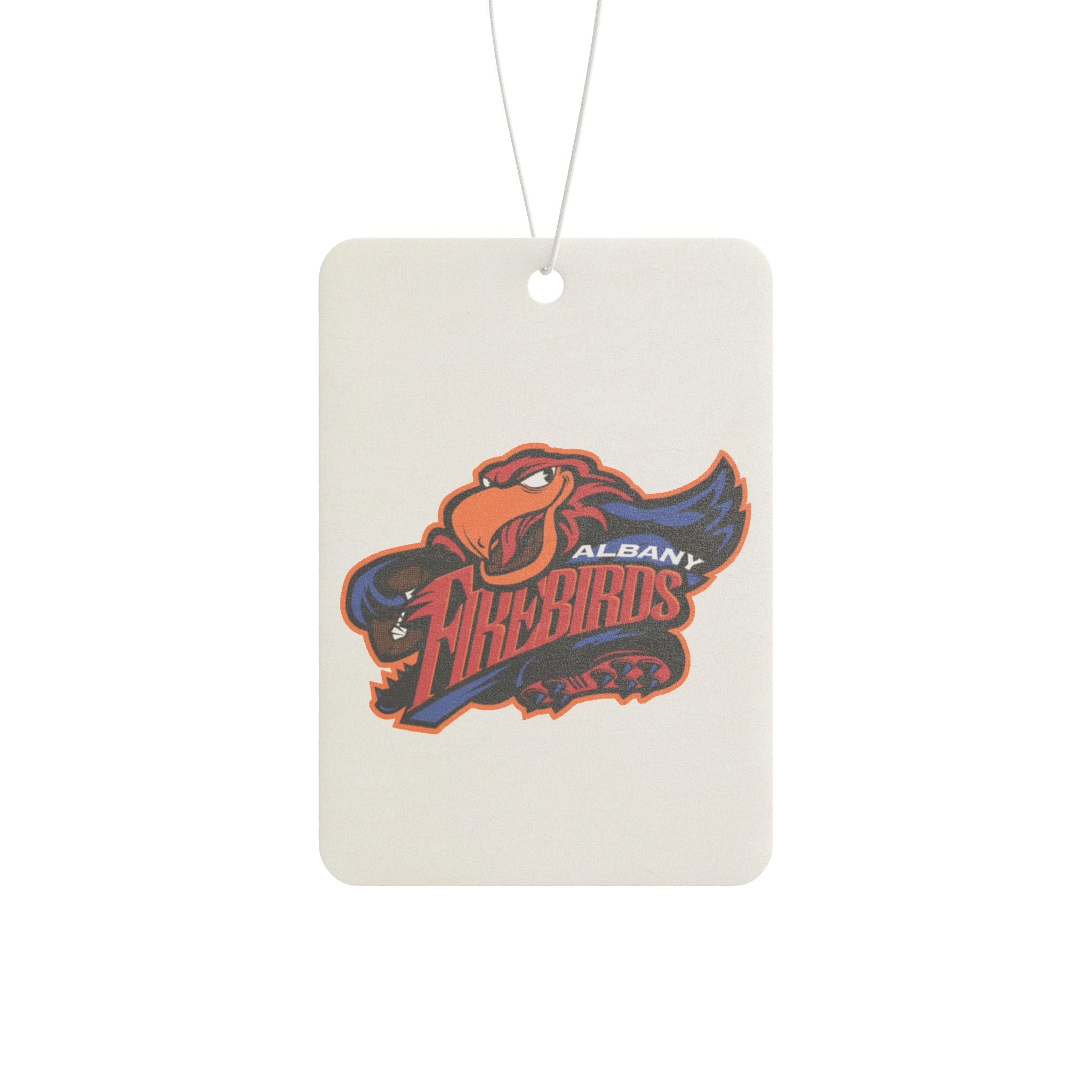 Albany Firebirds Logo Car Air Freshener — Scented Hanging Auto Accessory
